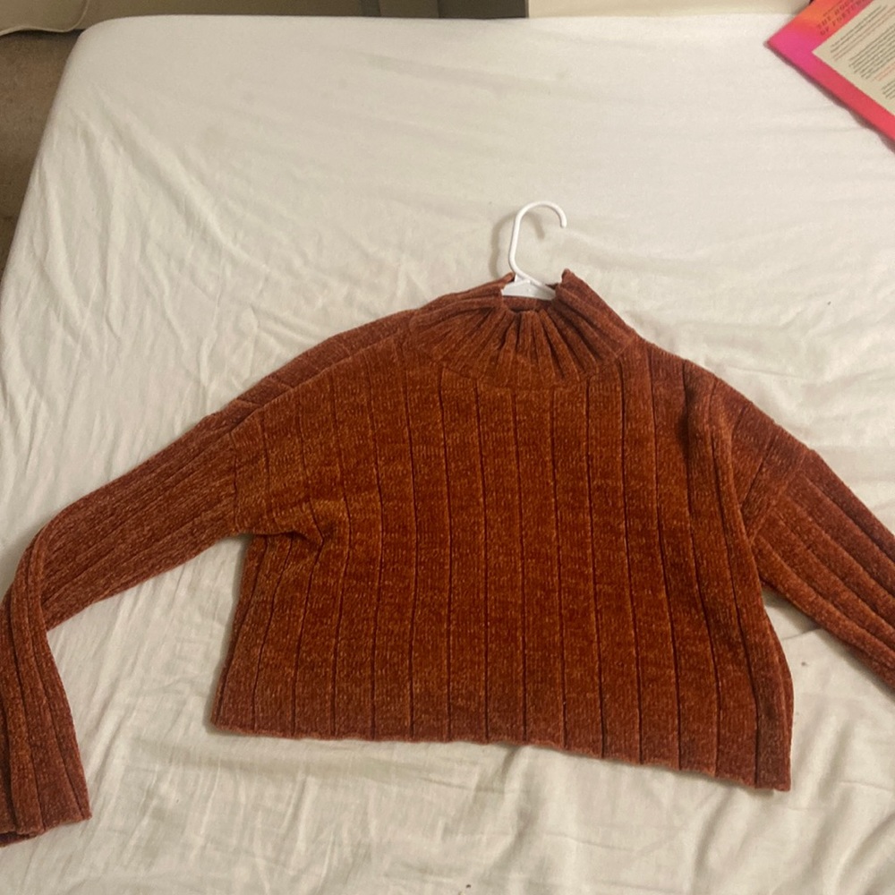 shein dark orange/ brown turtleneck